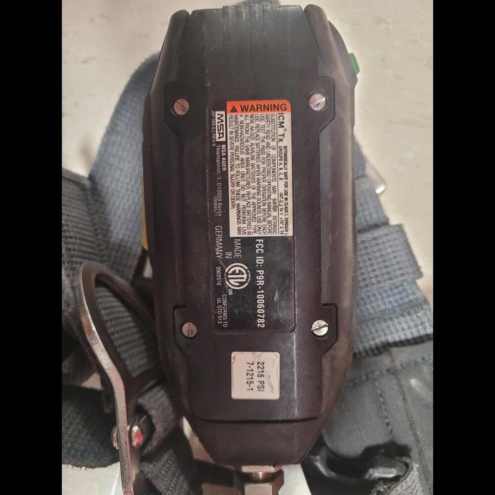 MSA SCBA Firehawk Frame Module alarm 2216 PSI harness made in Berlin GERMANY - Picture 8 of 10